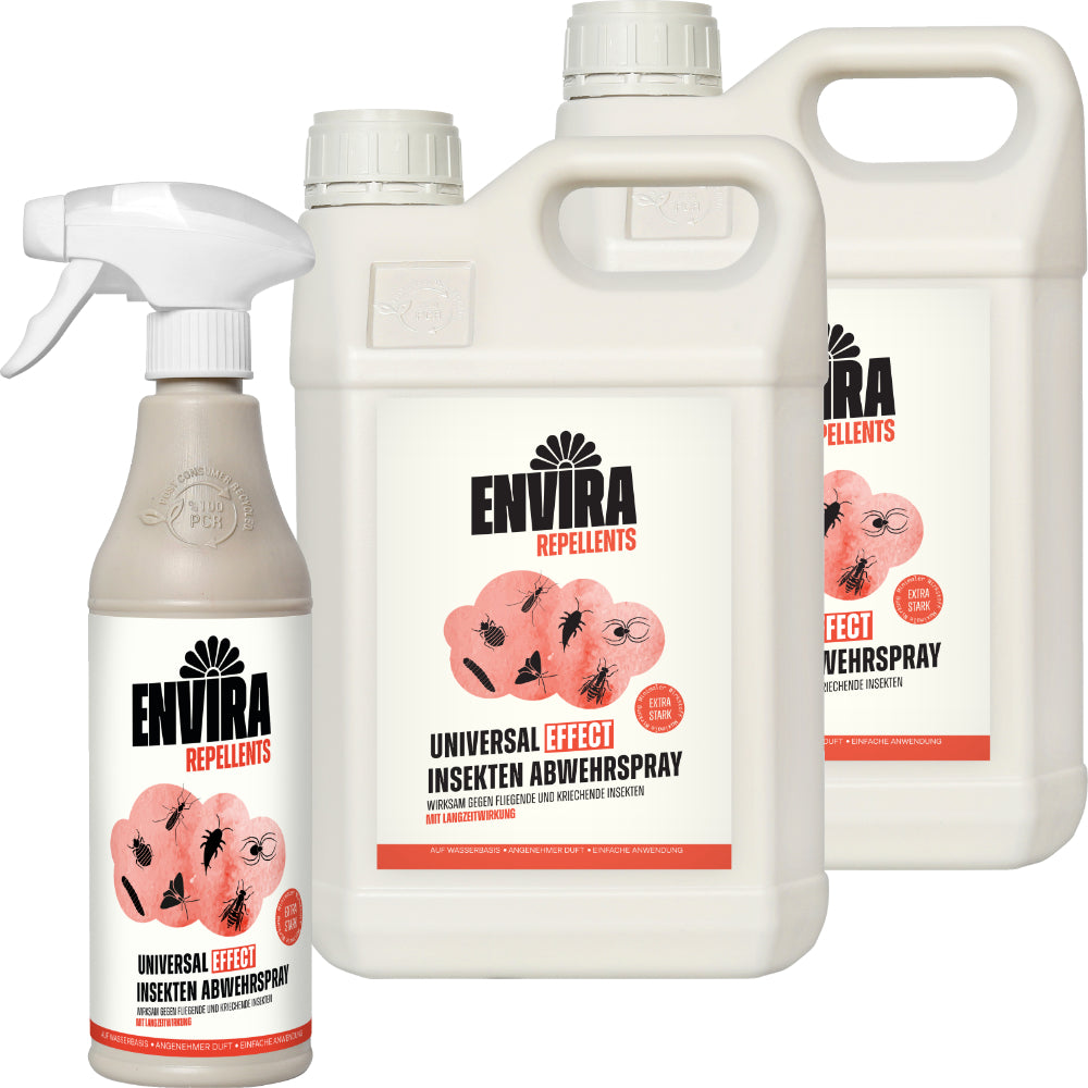 Envira EFFECT Abwehrspray - EXTRA Starke Formel - 500ml + 2 x 5L