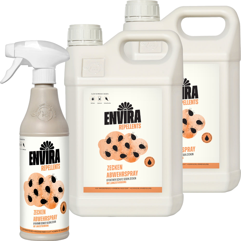 Envira Zecken Abwehrspray 500ml + 2 x 5L