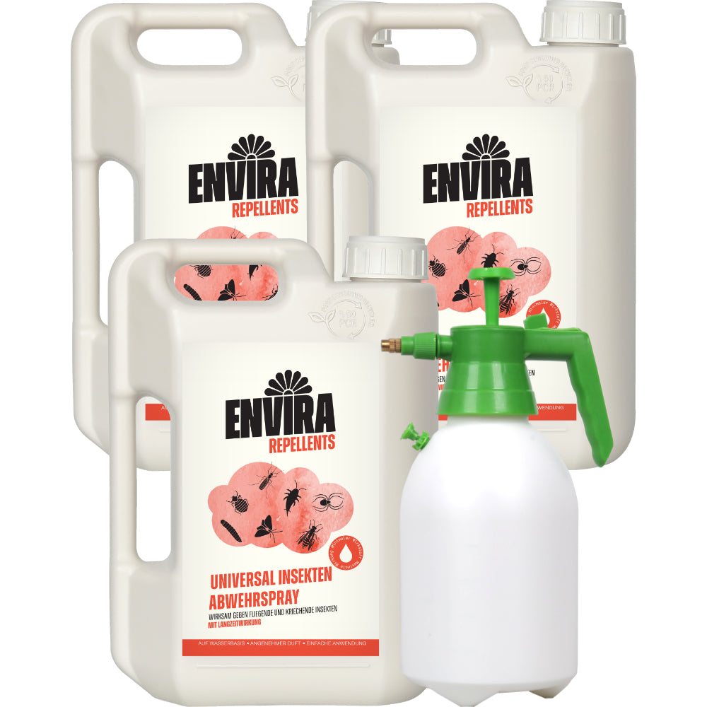 Envira Universal Abwehrspray 3 x 2L + 2L Drucksprüher