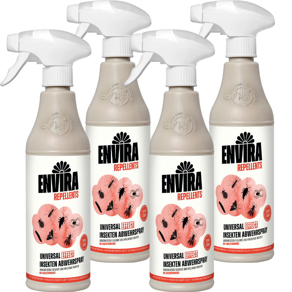 Envira EFFECT Abwehrspray - EXTRA Starke Formel - 4 x 500ml