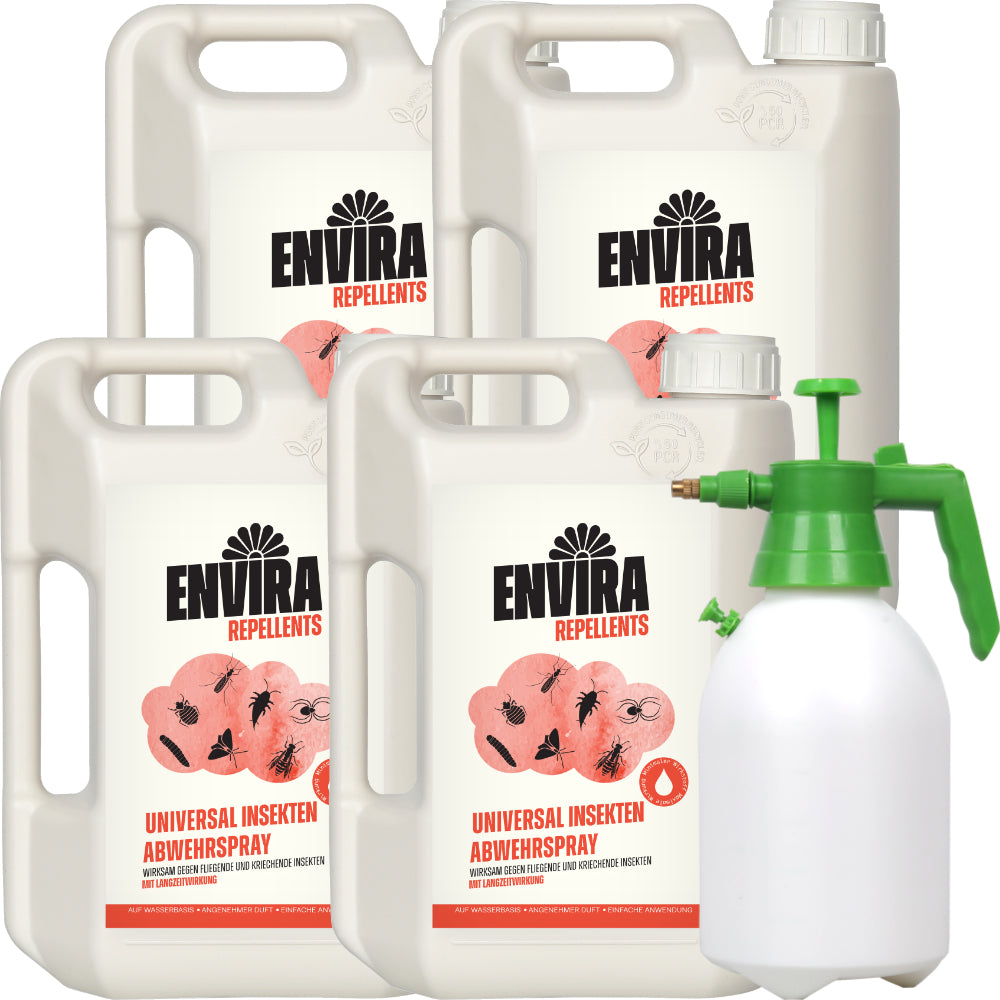 Envira Universal Abwehrspray 4 x 2L + 2L Drucksprüher