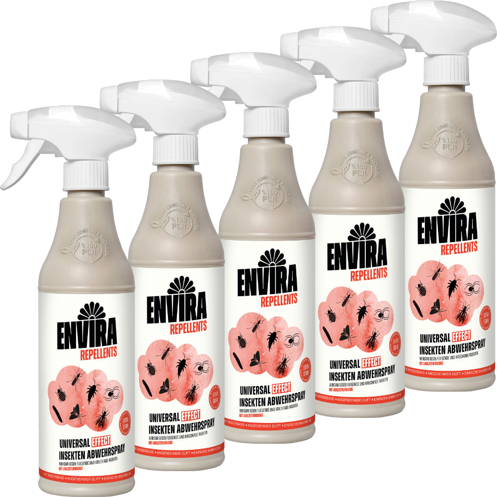 Envira EFFECT Abwehrspray - EXTRA Starke Formel - 5 x 500ml