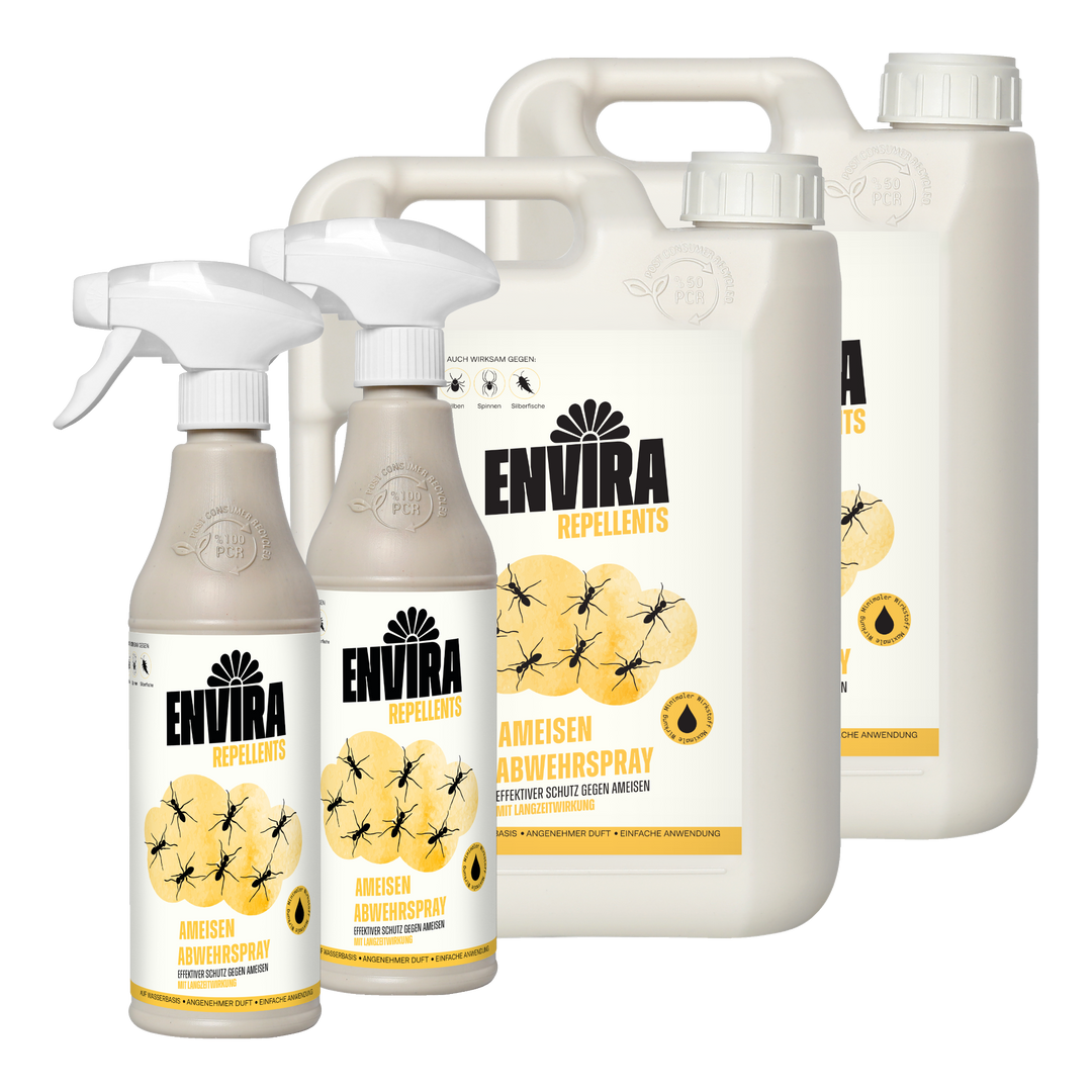 Envira Ameisen Abwehrspray 2 x 500ml + 2 x 2L
