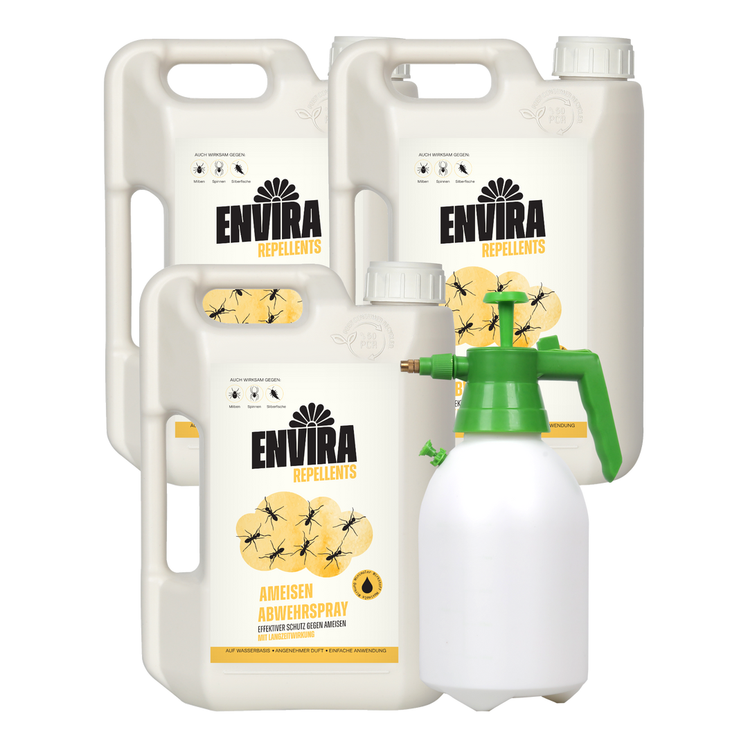 Envira Ameisen Abwehrspray 3 x 2L + 2L Drucksprüher