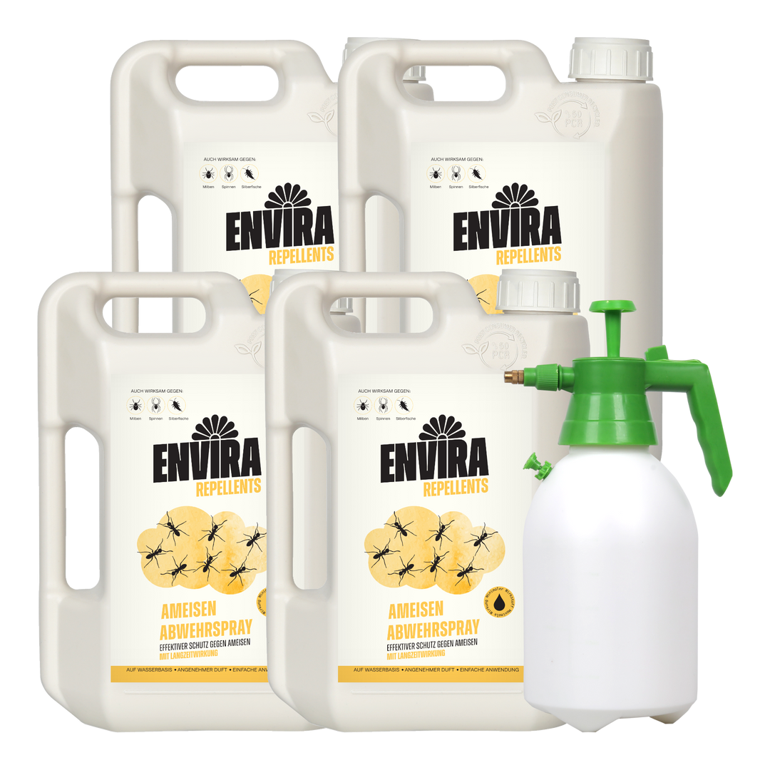 Envira Ameisen Abwehrspray 4 x 2L + 2L Drucksprüher