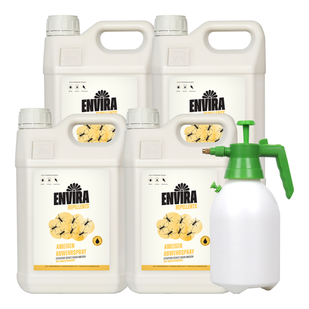 Envira Ameisen Abwehrspray 4 x 5L + 2L Drucksprüher
