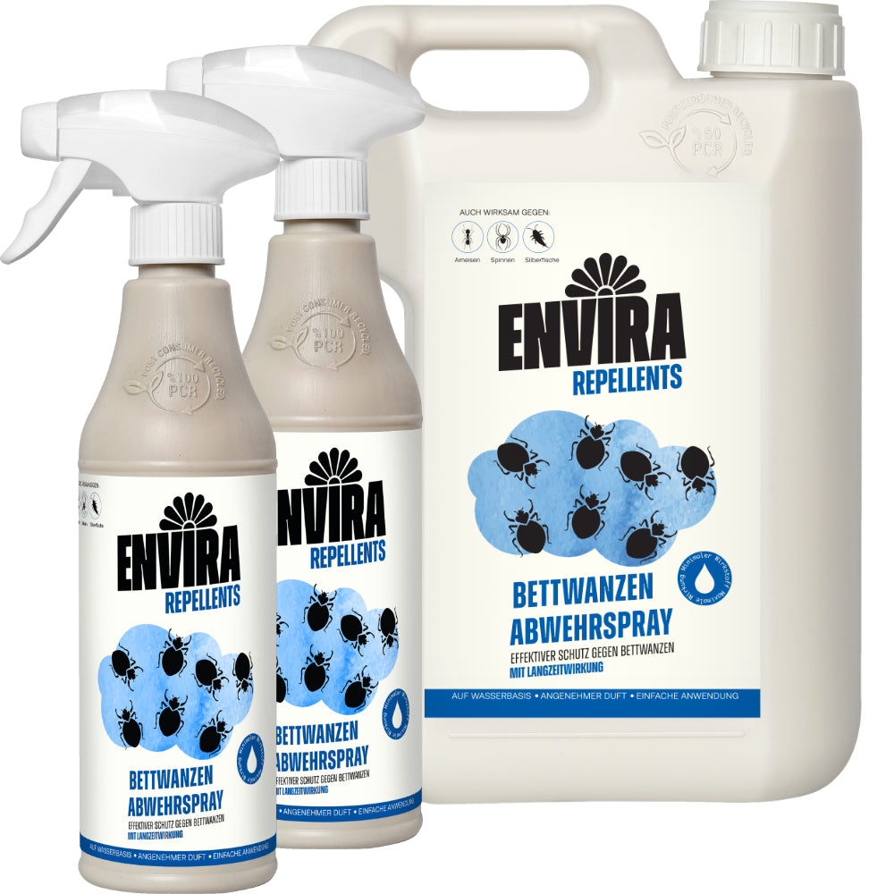 Envira Bettwanzen Abwehrspray 2 x 500ml + 2L