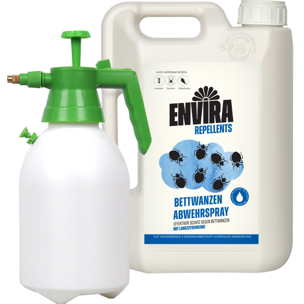 Envira Bettwanzen Abwehrspray 2L + 2L Drucksprüher