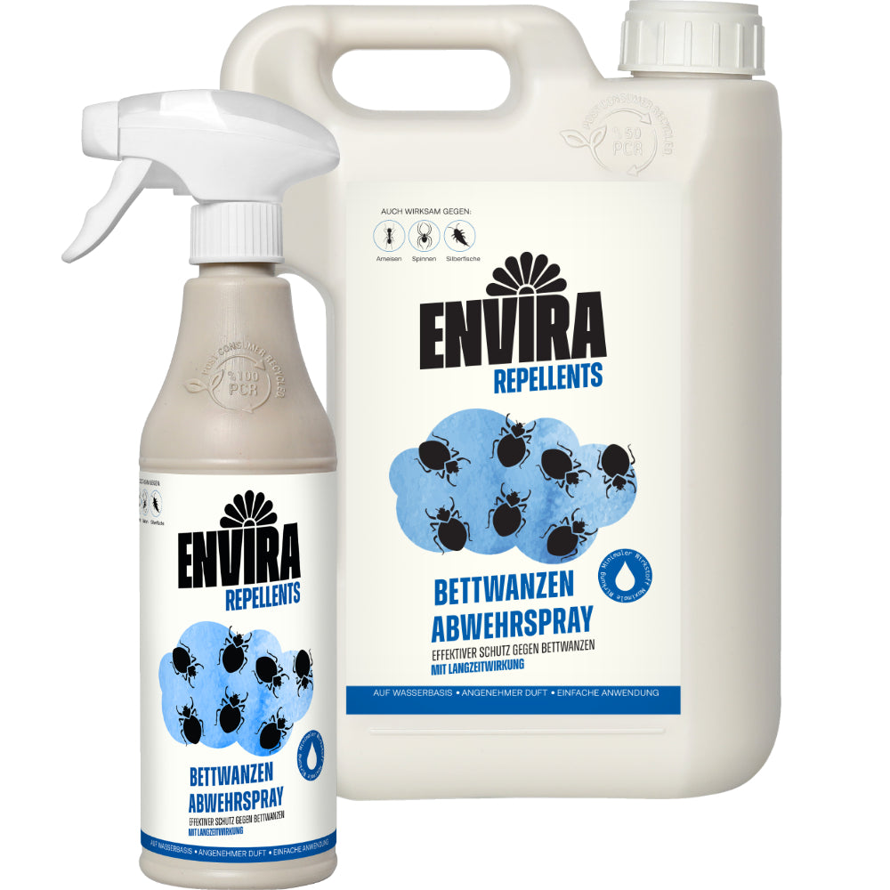 Envira Bettwanzen Abwehrspray 500ml + 2L