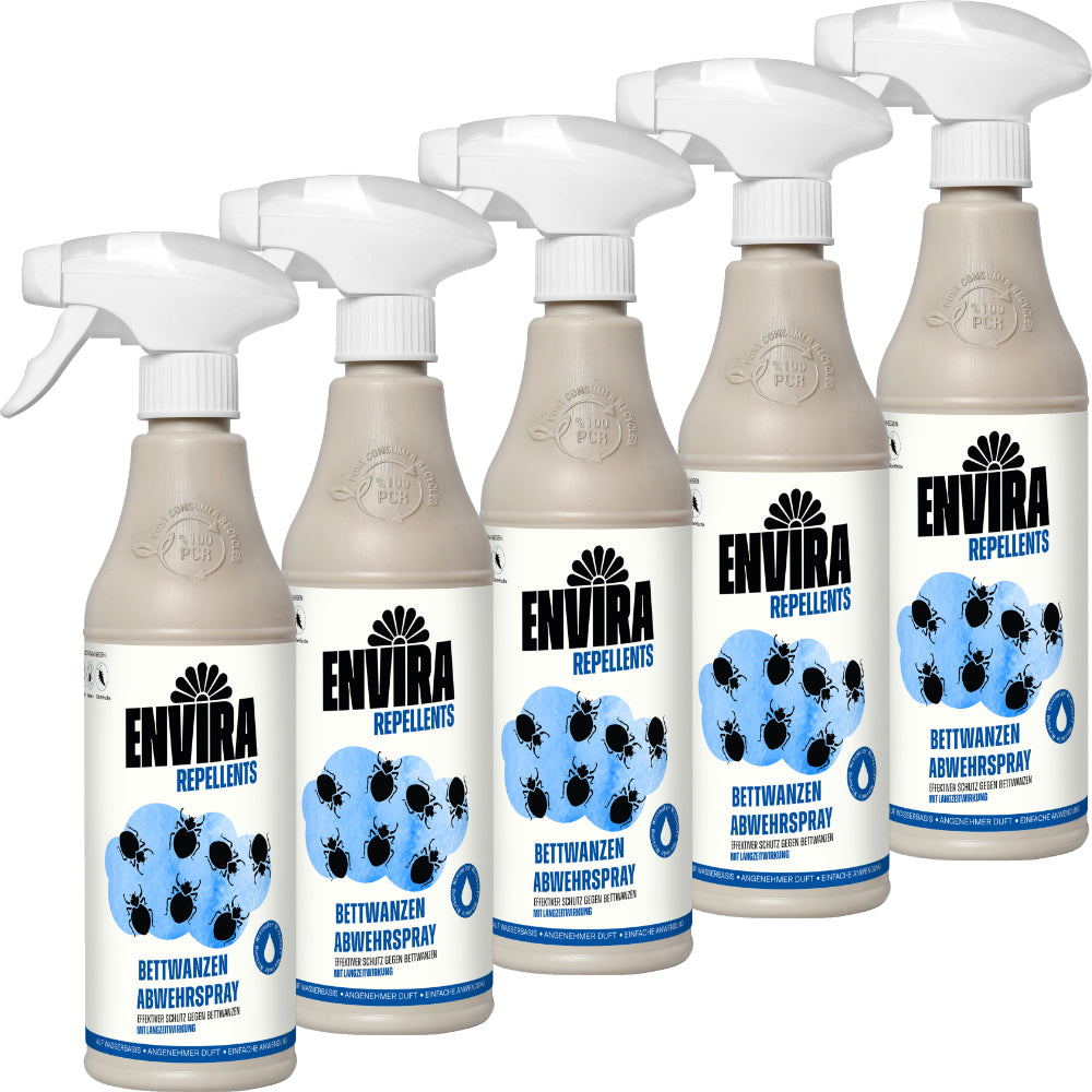 Envira Bettwanzen Abwehrspray 5 x 500 ml