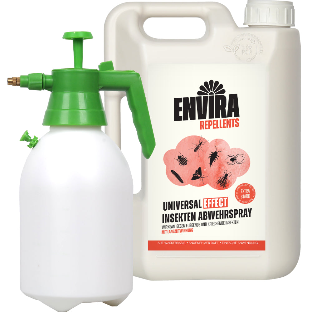 Envira EFFECT Abwehrspray - EXTRA Starke Formel - 2L + 2L Drucksprüher