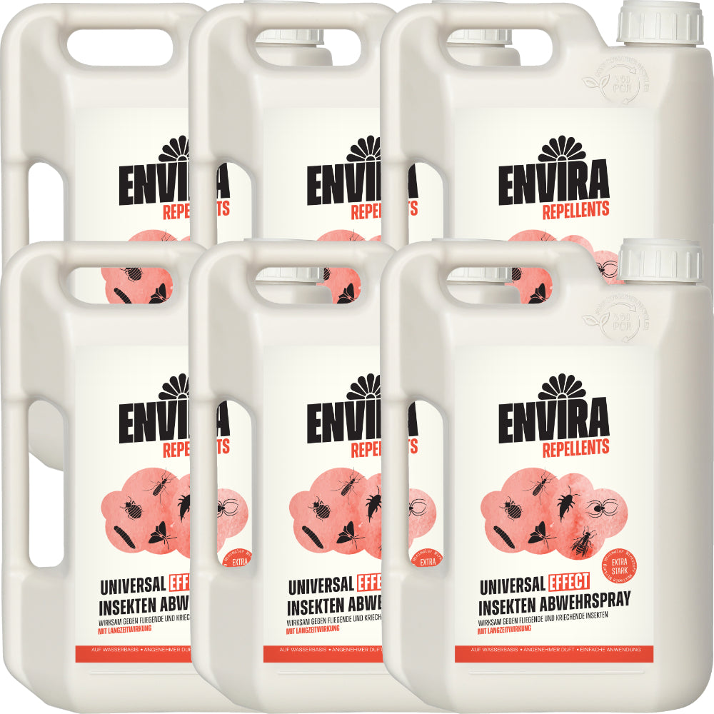 Envira EFFECT Abwehrspray - EXTRA Starke Formel - 6 x 2L