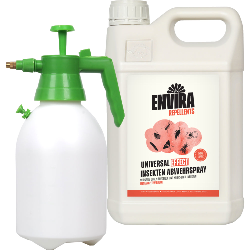 Envira EFFECT Abwehrspray - EXTRA Starke Formel - 5L + 2L Drucksprüher