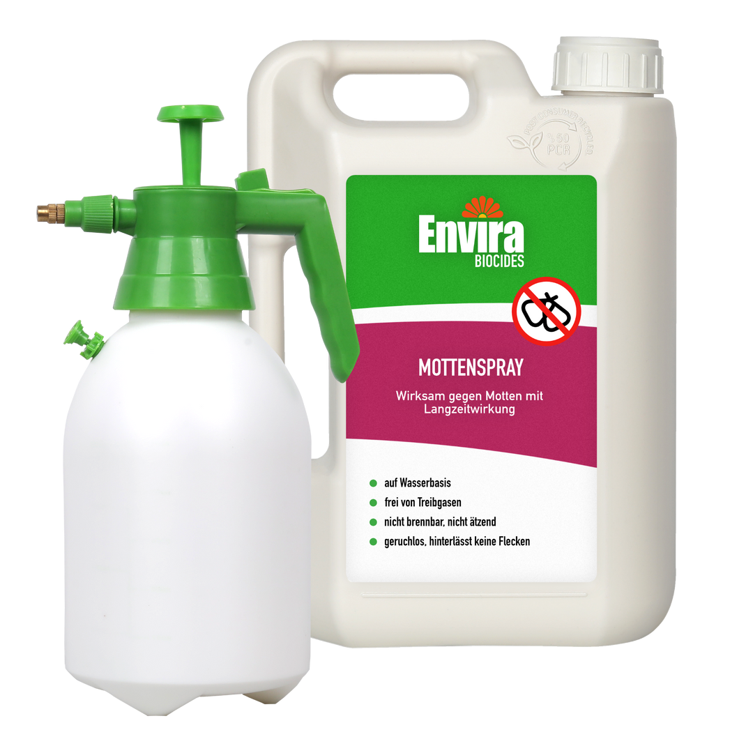 Envira Mottenspray 2L + 2L Drucksprüher