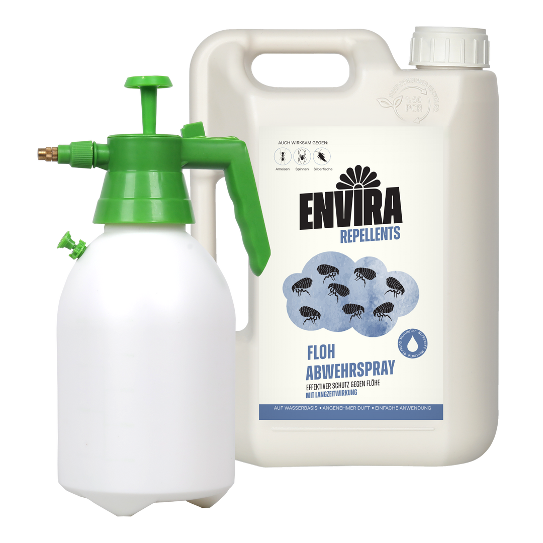 Envira Floh Abwehrspray 2L + 2L Drucksprüher