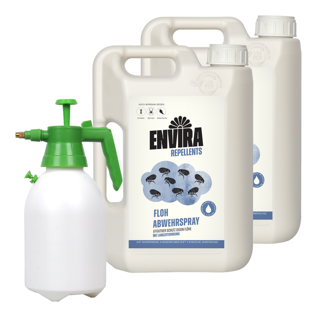 Envira Floh Abwehrspray 2 x 2L + 2L Drucksprüher