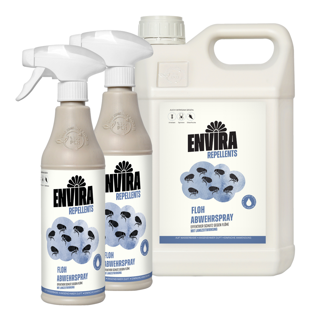Envira Floh Abwehrspray 2 x 500ml + 5L