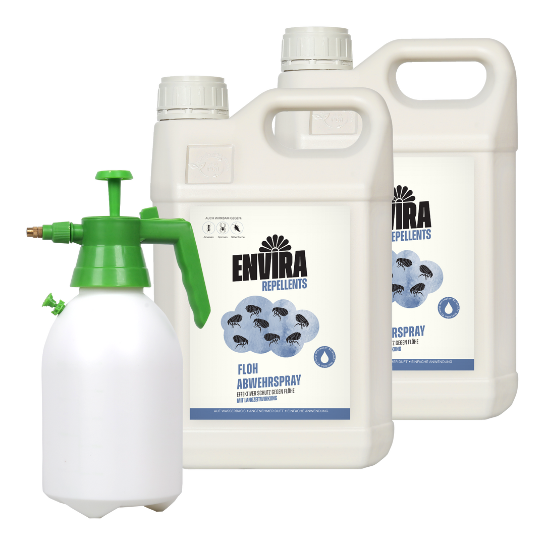 Envira Floh Abwehrspray 2 x 5L + 2L Drucksprüher