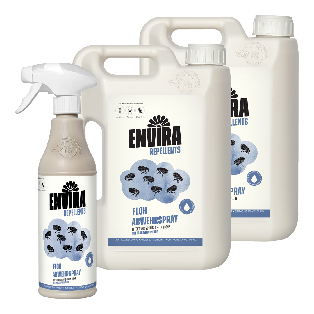 Envira Floh Abwehrspray 500ml + 2 x 2L