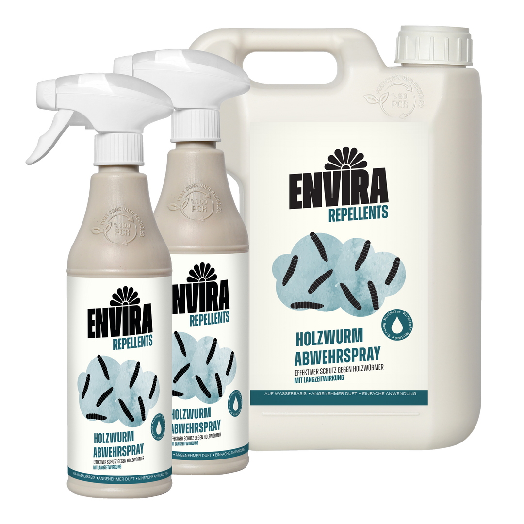 Envira Holzwurm Abwehrspray 2 x 500ml + 2L