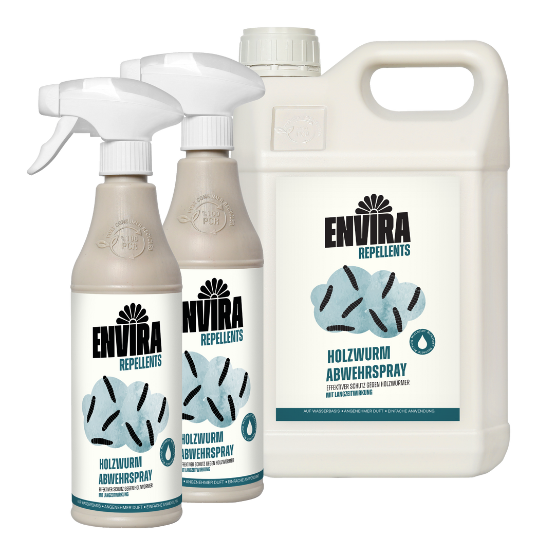 Envira Holzwurm Abwehrspray 2 x 500ml + 5L