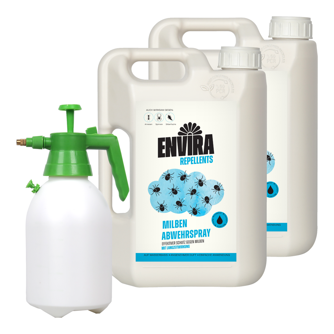 Envira Milben Abwehrspray 2 x 2L + 2L Drucksprüher