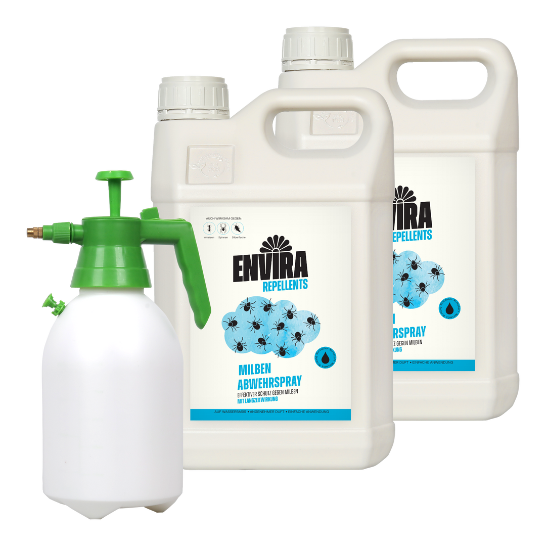 Envira Milben Abwehrspray 2 x 5L + 2L Drucksprüher