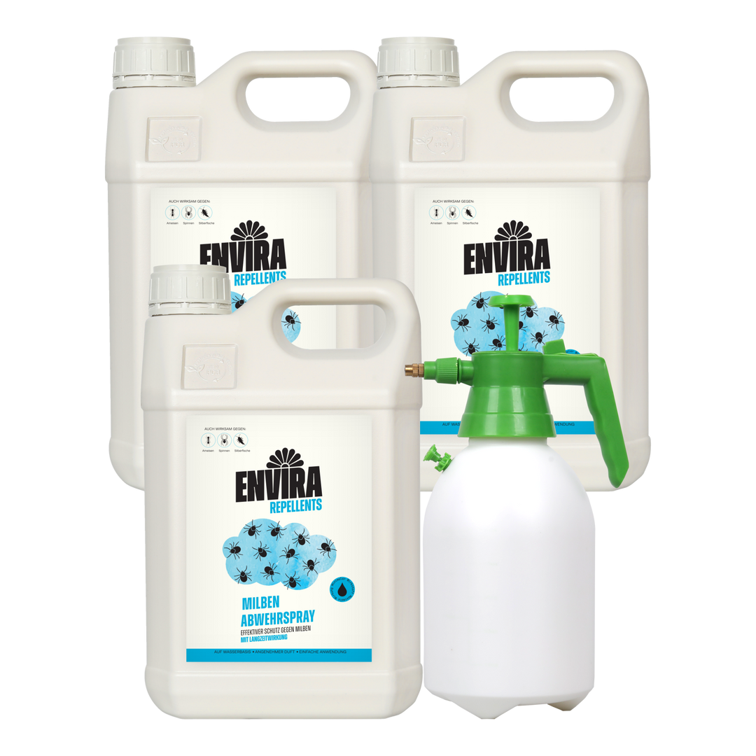 Envira Milben Abwehrspray 3 x 5L + 2L Drucksprüher