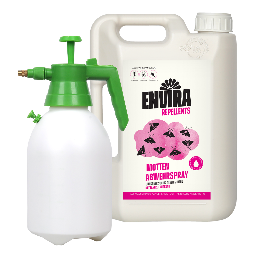 Envira Motten Abwehrspray 2L + 2L Drucksprüher