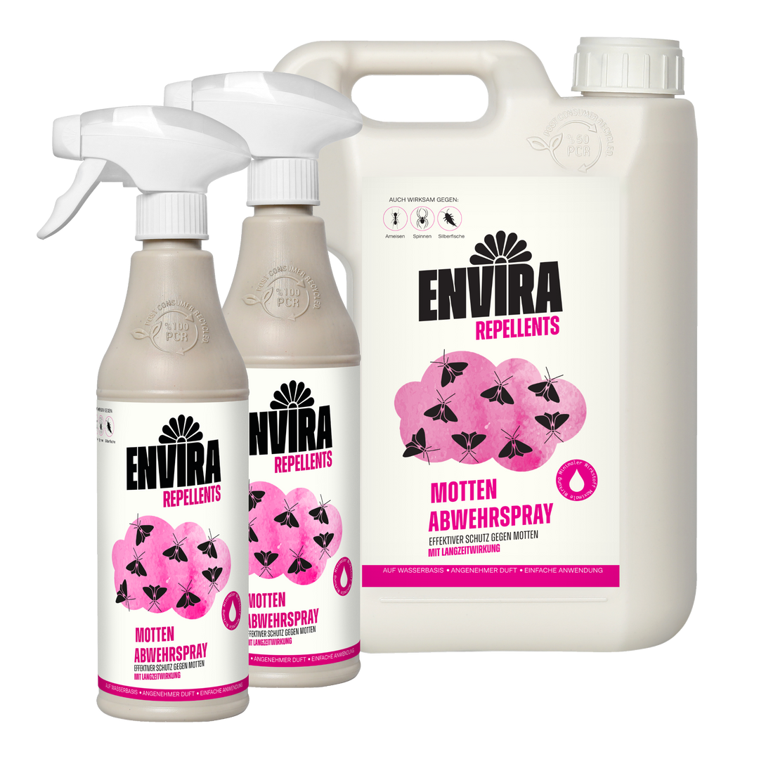 Envira Motten Abwehrspray 2 x 500ml + 2L