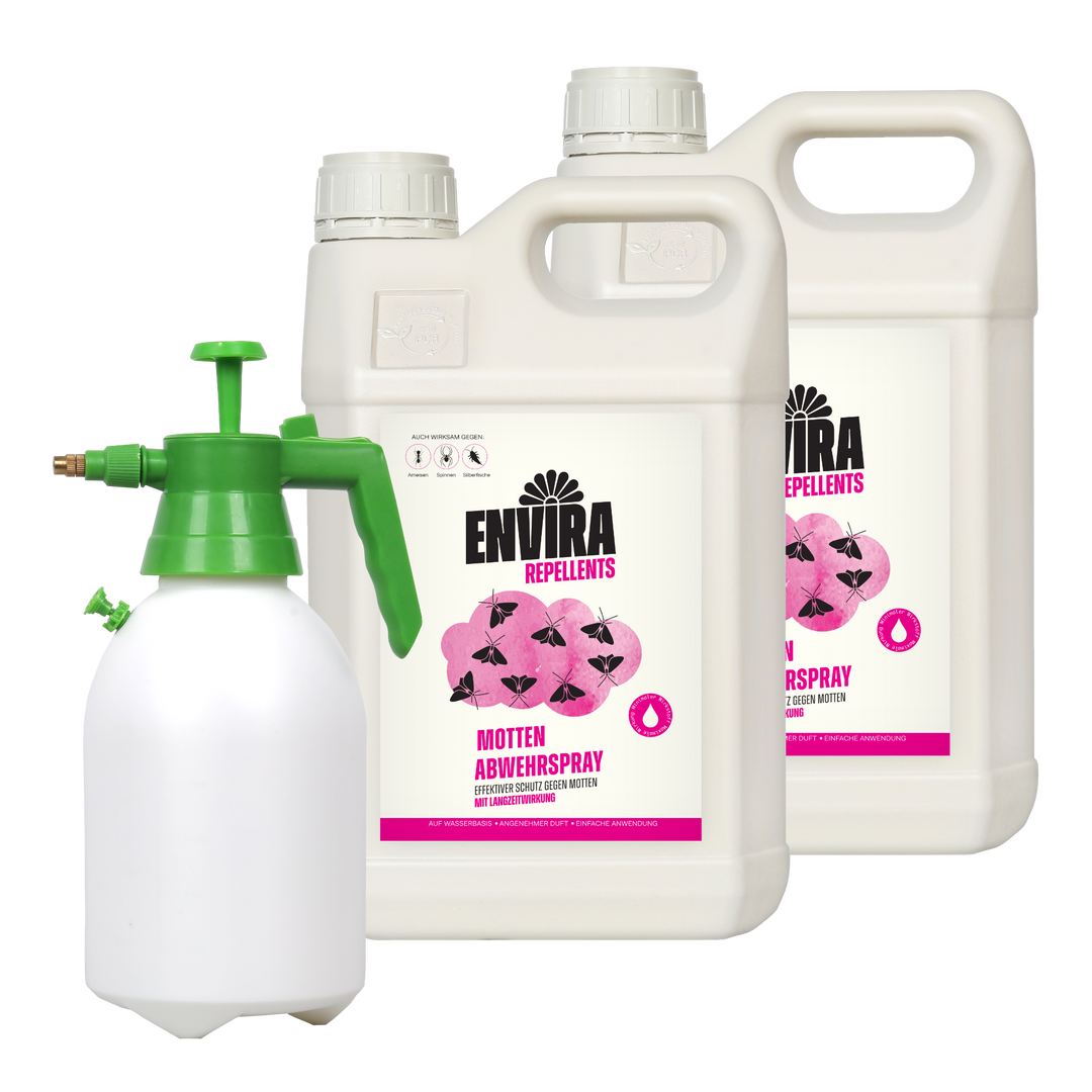 Envira Motten Abwehrspray 2 x 5L + 2L Drucksprüher