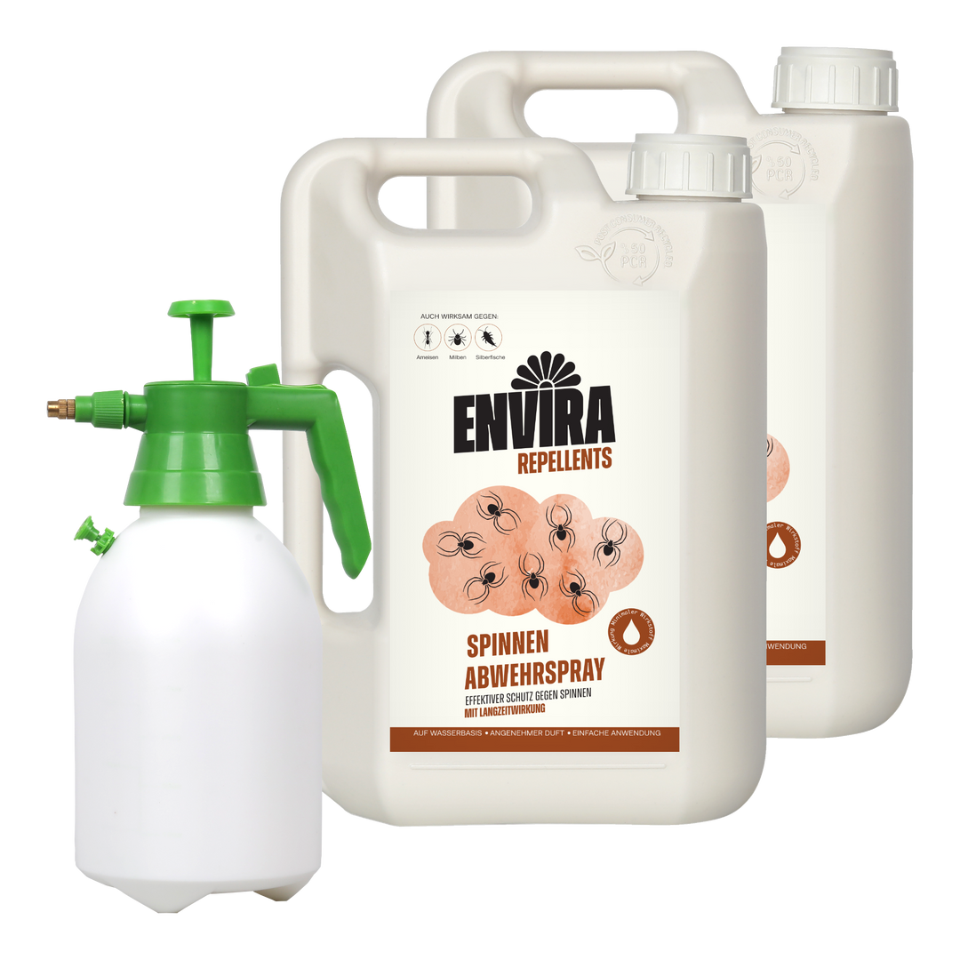 Envira Spinnen Abwehrspray 2 x 2L + 2L Drucksprüher