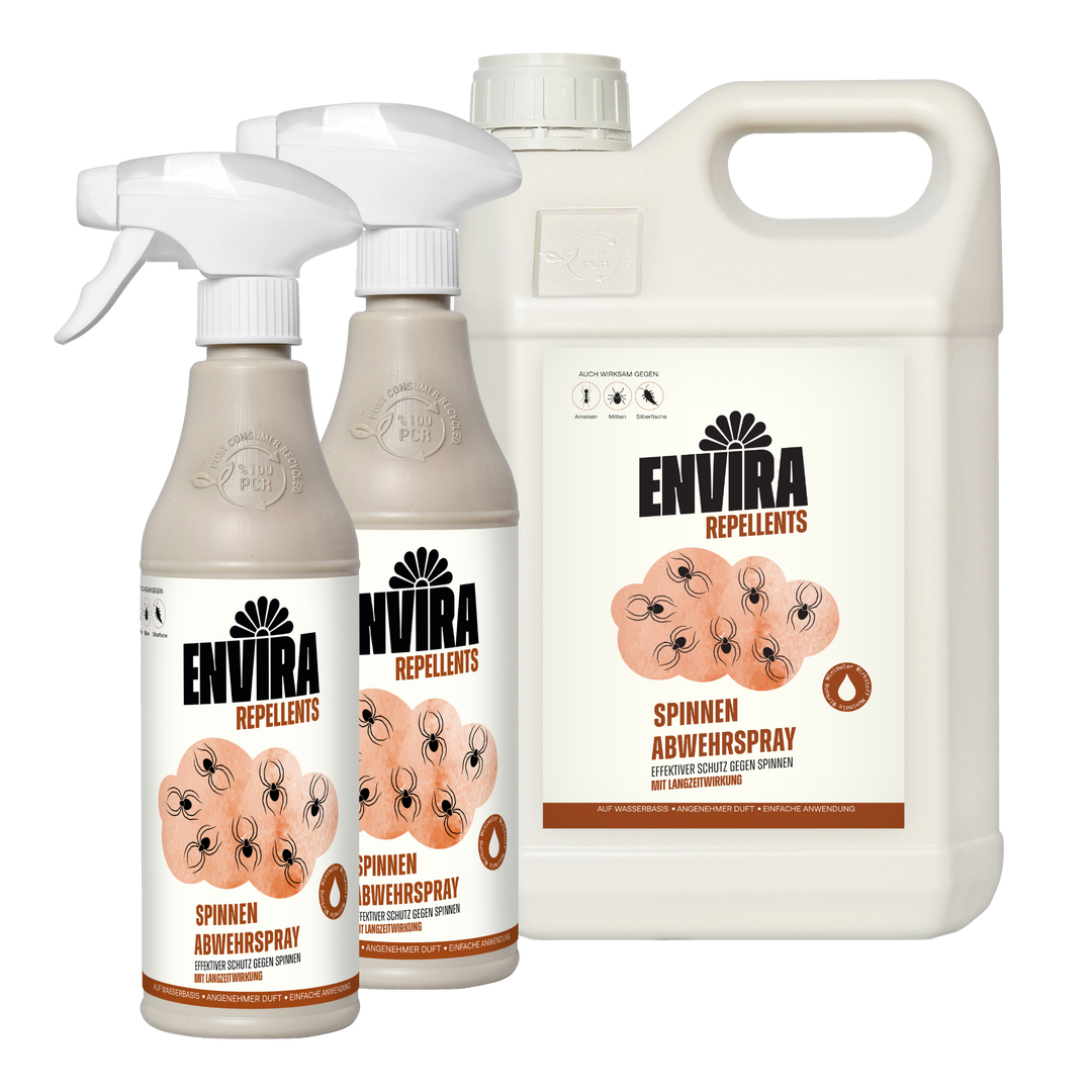 Envira Spinnen Abwehrspray 2 x 500ml + 5L