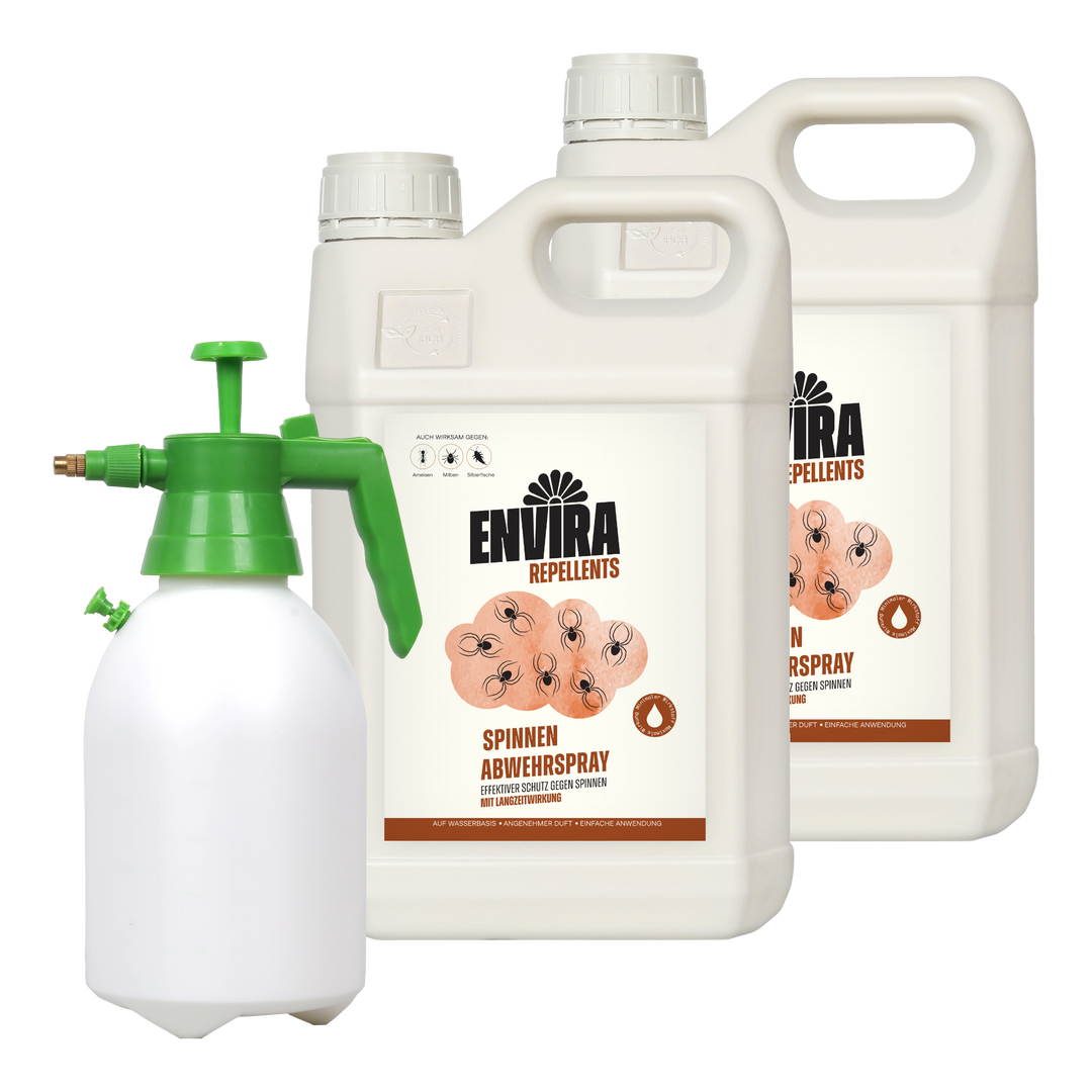 Envira Spinnen Abwehrspray 2 x 5L + 2L Drucksprüher