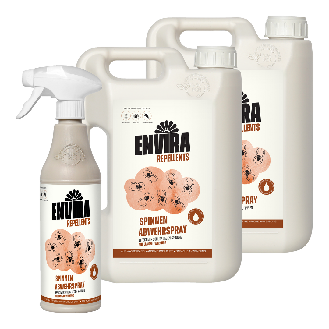 Envira Spinnen Abwehrspray 500ml + 2 x 2L