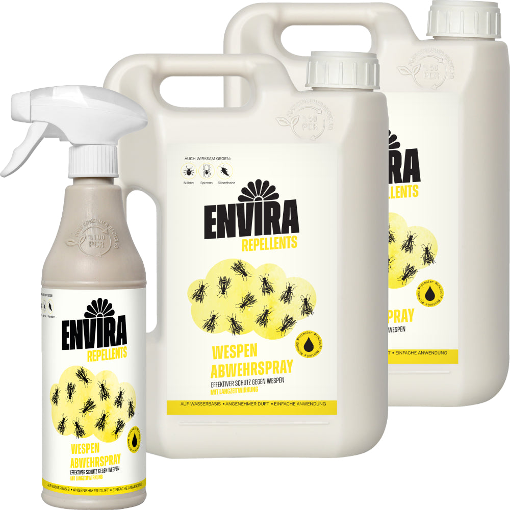 Envira Wespen Abwehrspray 500ml + 2 x 2L