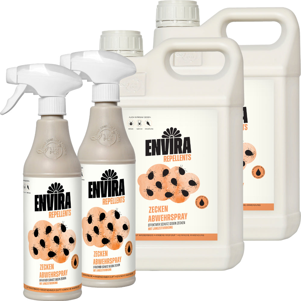 Envira Zecken Abwehrspray 2 x 500ml + 2 x 5L