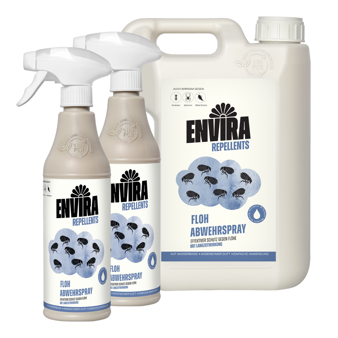 Envira Floh Abwehrspray 2 x 500ml + 2L