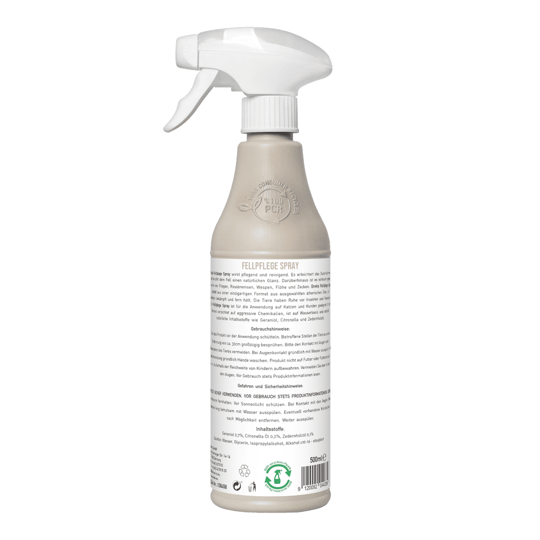 500ML VET Fellpflege Spray Rueckseite