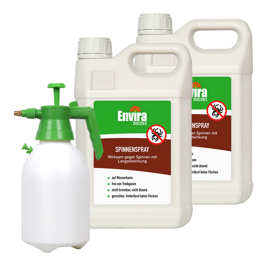 Envira Spinnenspray 2 x 5L + 2L Drucksprüher