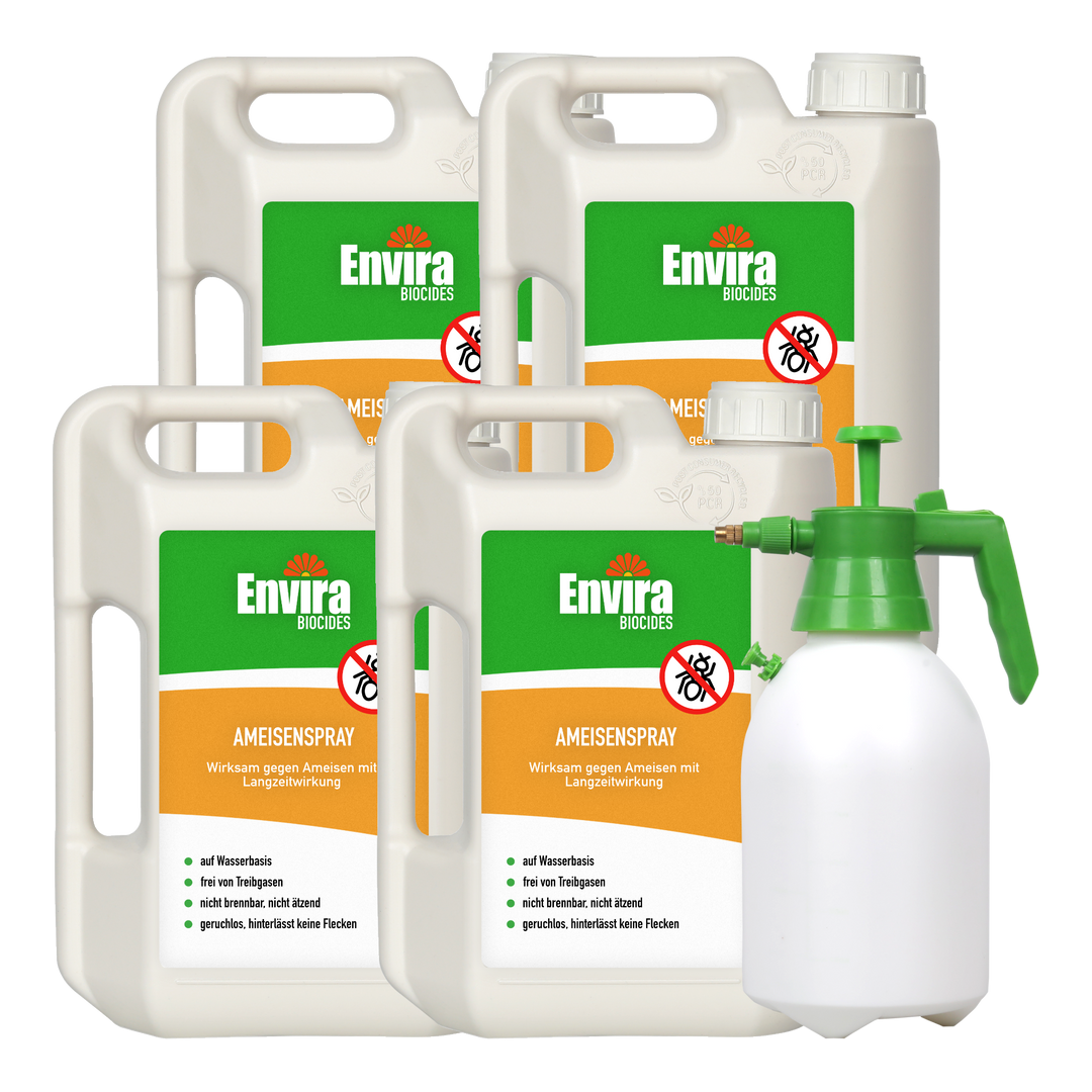 Envira Ameisenspray 4 x 2L + 2L Drucksprüher