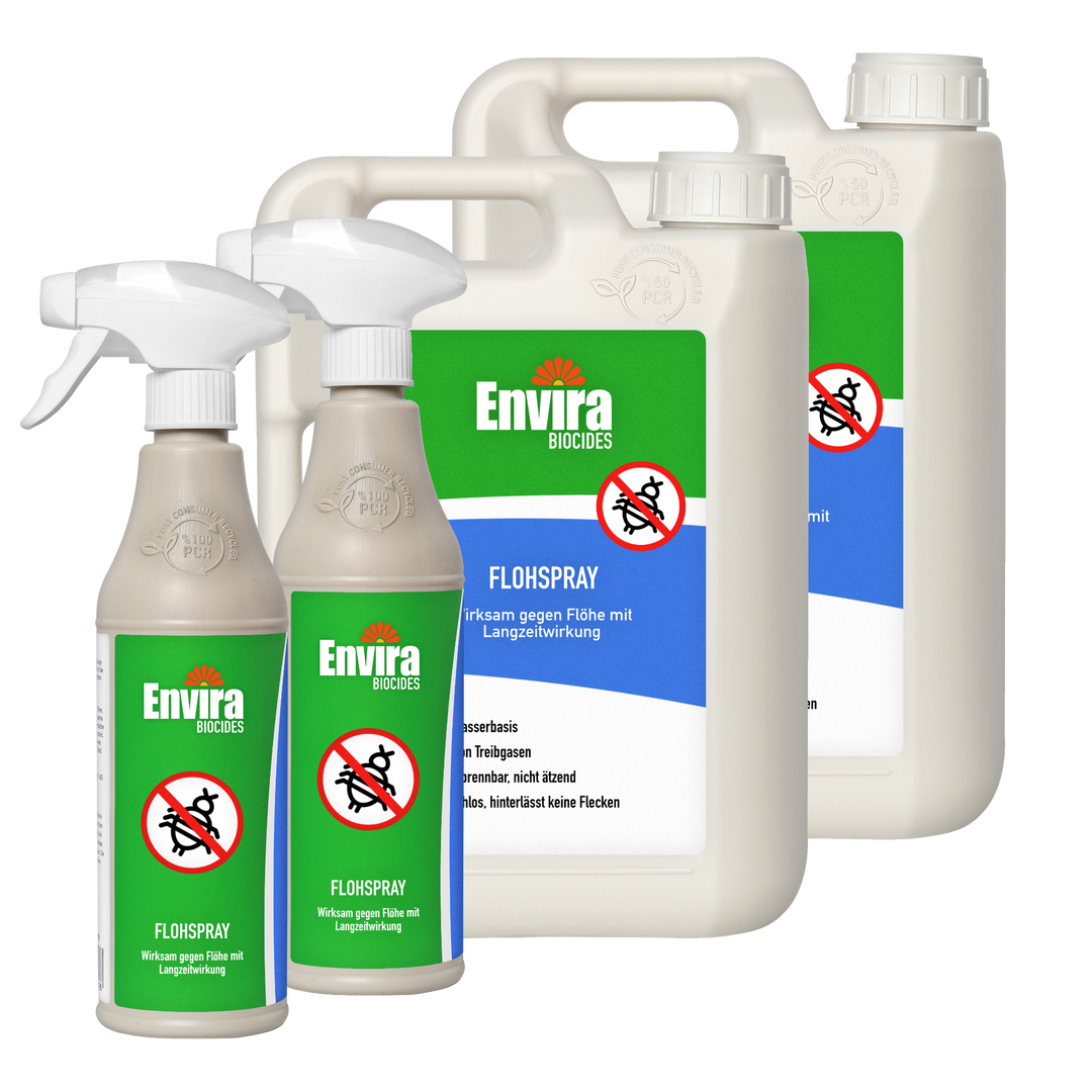 Envira Flohspray 2 x 500ml + 2 x 2L