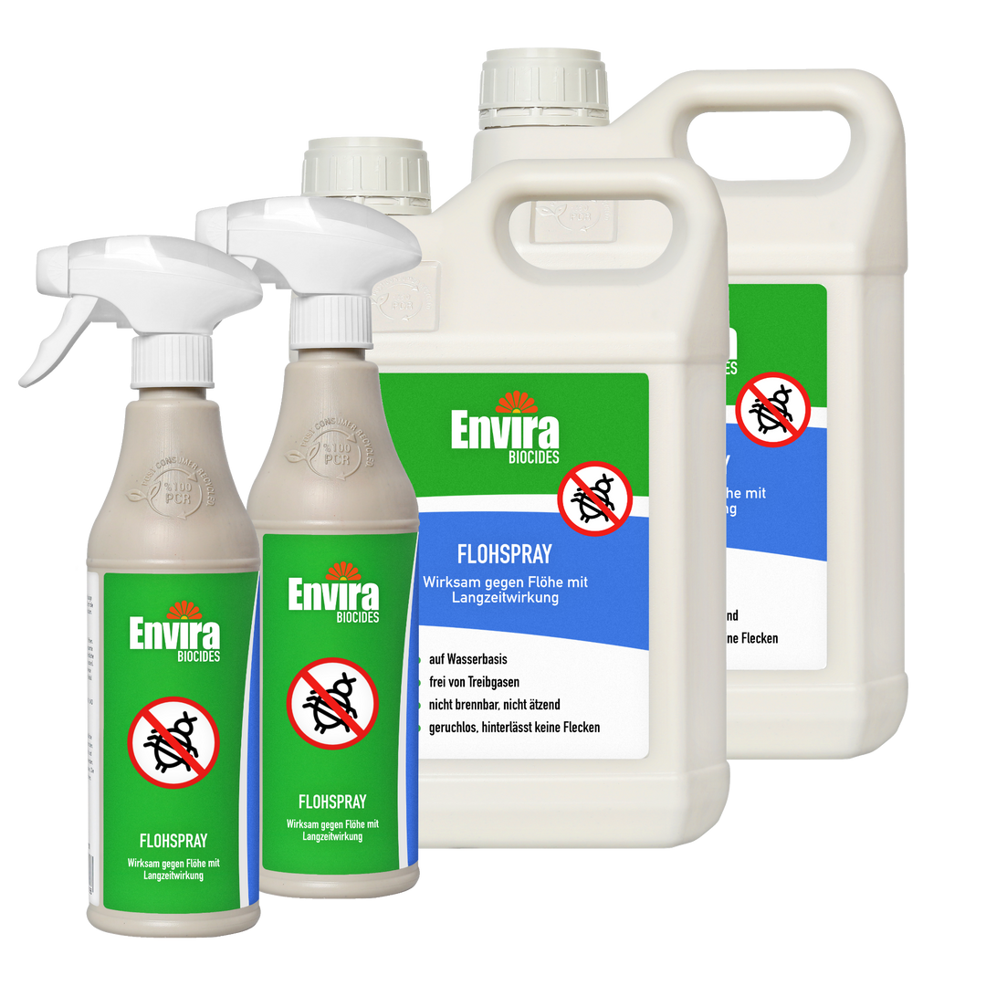 Envira Flohspray 2 x 500ml + 2 x 5L