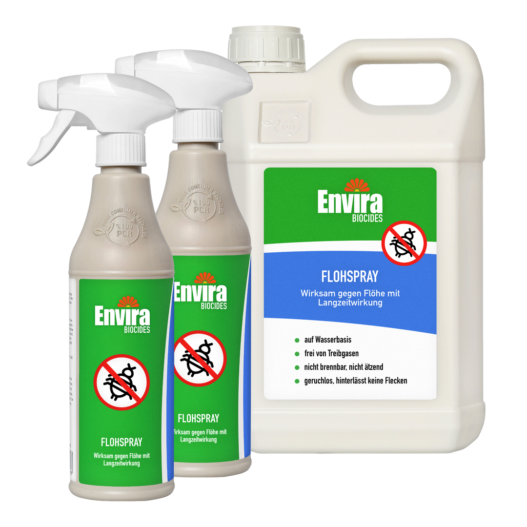 Envira Flohspray 2 x 500ml + 5L