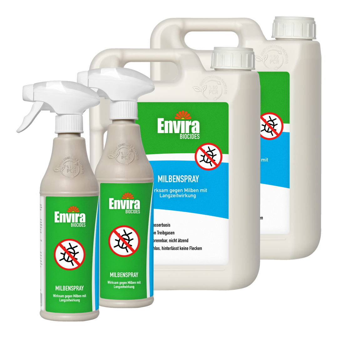 Envira Milbenspray 2 x 500ml + 2 x 2L